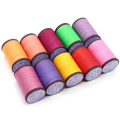 China High Strength Cored Sewing Thread 100% Polyester Filament Garn Type voor het naaien van leer Te koop