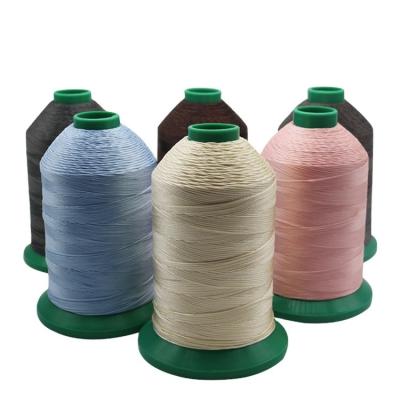 Chine 400 g rouleaux de fil tressé de 1 mm 210D/16 fil de polyester non ciré pour l'industrie textile à vendre