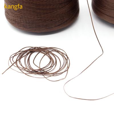 China Flat Waxed Thread High Tenacity 210D/16 Waxed Silk Braided Thread for Handicrafts for sale