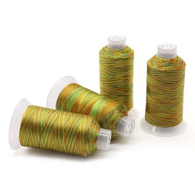 China 100G NET Weight Polyester Sewing Thread in Rainbow Colors for Abrasion-Resistant Sewing for sale