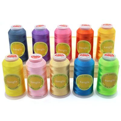 China 4000y 100% Polyester 120D/2 Reflective Embroidery Thread for Home Clothing Embroidery for sale