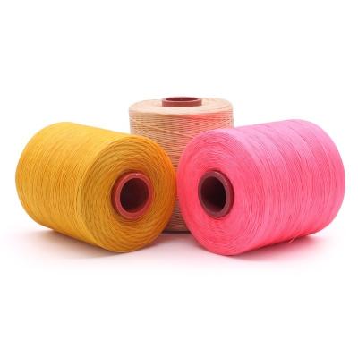 China Sample 400g Flat Wax Thread Braided 0.7mm Waxed Thread Polyester Material 210D/16 Threads Waxed for sale