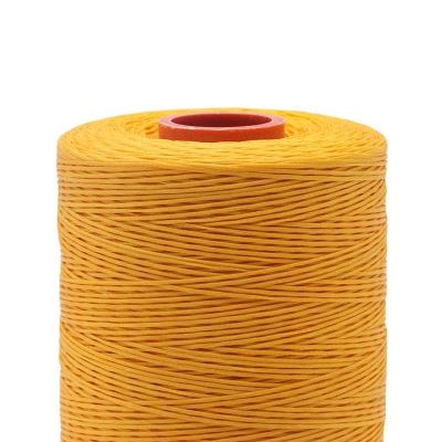 China Alta Tenacidade 100% Fios de Poliéster Flat Waxed Braided Thread 0,8 mm 1 mm Impermeável Preto à venda