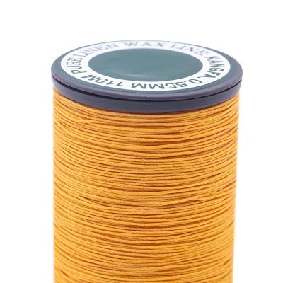 China Tecelagem à mão 0,55 mm Linho fio encerado 120m em 40 cores para projetos de macrame à venda