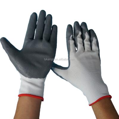 China Flexible Nitrile Coated Glove Protective Gloves Hand Working Gloves for sale