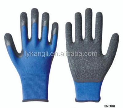 China Durable 13g Nylon Working Gloves Coated With Ply Latex On The Palm for sale