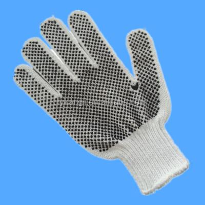 China PVC Dots Coated Flexible Cotton Knitted Hand Gloves Safety Work Gloves for sale