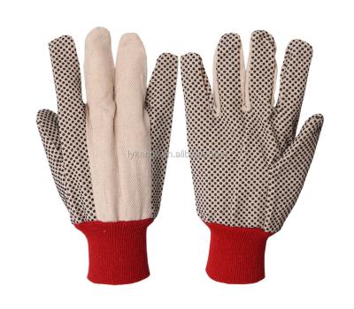 China Widely Working Glove Garden Work PVC Dotted Canvas Garden Glove for sale