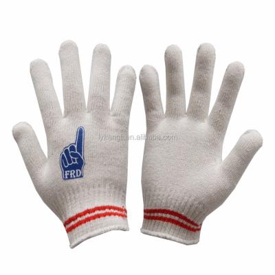 China Widely China Factory Hand Protective Gloves White Cotton Knitted Safety Working Gloves for sale