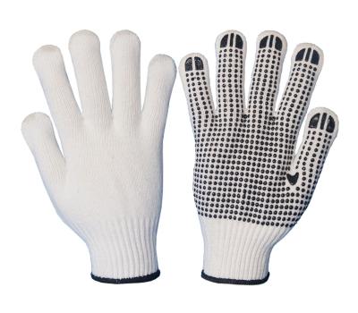 China Widely PVC Dotted Cotton Gloves, Bleached White PVC Dotted Hand Gloves Manufacturers In China for sale