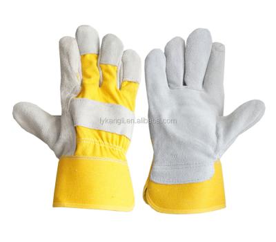 China Breathable Warm Short Cow Leather Welding Working Glove For Sale for sale