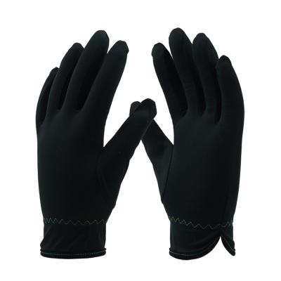 China 80% Polyester + 20% Black Nylon Microfiber Jewelry Gloves for sale