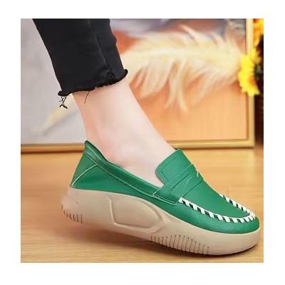 China Fashion Trend Wholesale Hot Sale Ladies Soft Soles PU Casual Comfort Women Sneaker Walking Shoe for sale