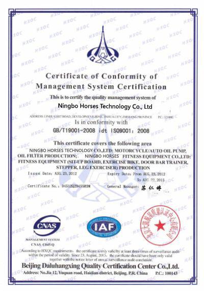 ISO9001 - Horses (ningbo) Technology Co., Ltd.