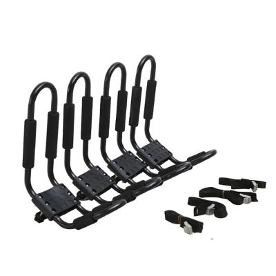 China Universal Car Roof Rack Steel Car Roof Rack Kayak Carrier Canoe Rack for sale