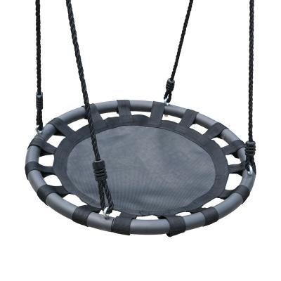 China Baby 60cm Outdoor Portable Mesh Round Single Kids Outdoor Furniture Garden Swing for sale