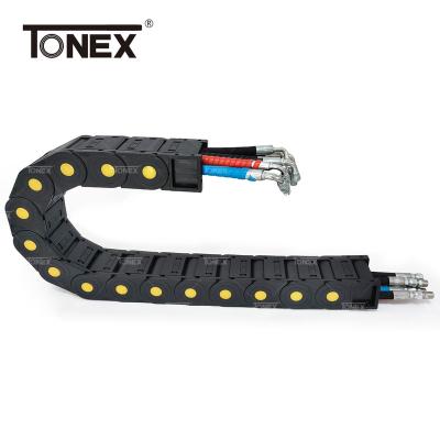 China Wear Resistance / higt speed Pa66 Material Flexible Cable Drag Chain Good Quality Cable Carrier Chain For CNC Machine for sale