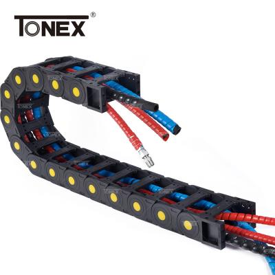 China Wear Resistance / Bridge Type Plastic Cable Drag Chain Rack Mechanical Material Chain higt drag gear for sale