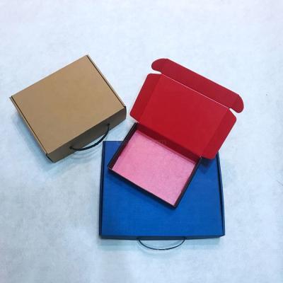 China Custom Fold Over Mens Folding Gift Packing Corrugated Top Corrugated Packing Box For Sock for sale