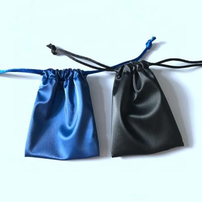 China Retail High Quality Cheap Stock Blue And Brown Leather Coin Or PU Jewelry Pouch For Jewelry for sale