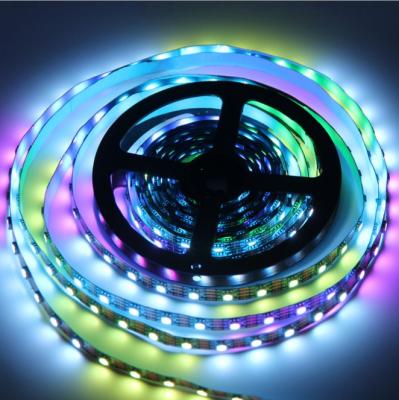 China Ws2815 Custom Theme Park Dream Color Led Flexible Strip RGB Light Strips WS2811 12v 24v 30led 60led Magic Pixel for sale