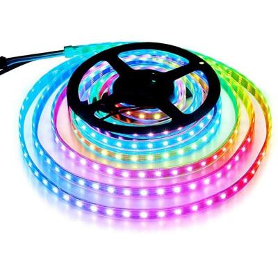 China Theme Park Dreamy Warm Magic Color RGB WS2815 LED Lighting Theme Park White IP65 5v 12v 24v 5050 RGB LED Strip IP65 for sale