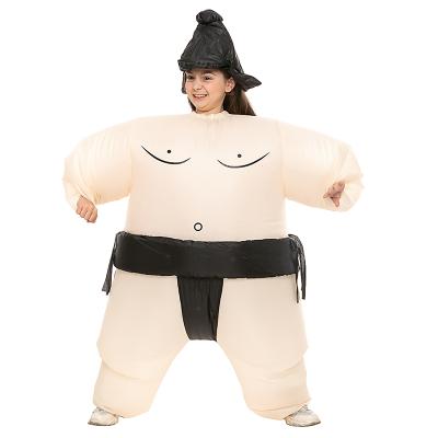 China Party Halloween Carnival Costumes HUAYU Halloween Cosplay Costume Inflatable Blow Up Suit Sumo Suit For Kids for sale