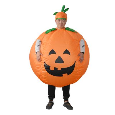 China Party Halloween Carnival Costumes Polyester Inflatable Halloween Costume Adult Size Inflatable Pumpkin Walking Costume for sale