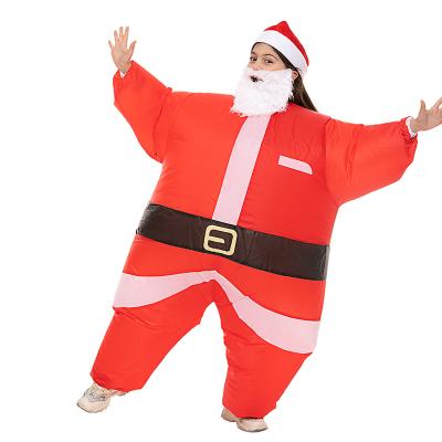 China Party Halloween Carnival Costume HUAYU Christmas Party Santa Claus Funny Cosplay Inflatable Santa Claus Costume For Kids for sale