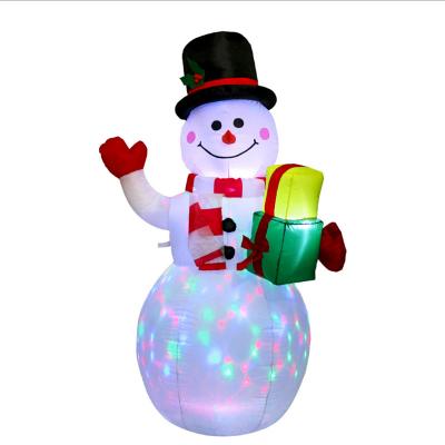 China New Arrival Outdoor Light Snowman Inflatable Christmas Decoration Explosion Snowman Christmas Yard Decoration for sale