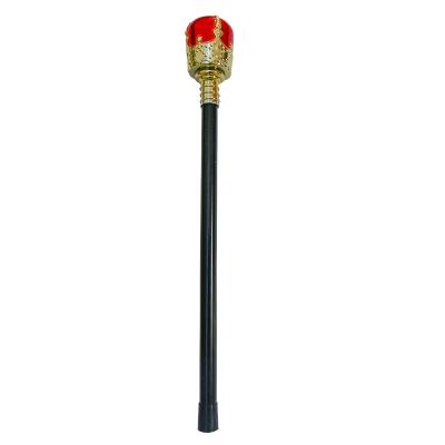 China Artificial Christmas Party Toy King Queen Royal Cepter Halloween Style The New Jeweled The Scepter Stick Cane Toy for sale