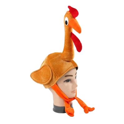 China Funny Decoration Order Welcome New Arrival Plush Thanksgiving Turkey Hat For Thanksgiving Party Supplies for sale