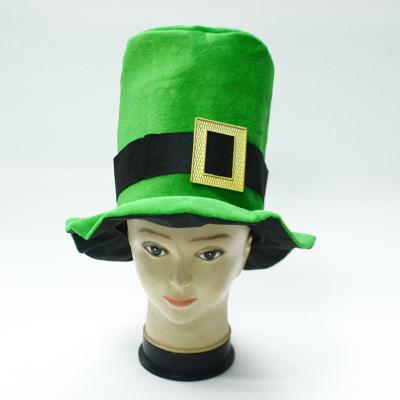 China Party Decoration Maker Direct Price Green Three-leaf Hat Traditional Top Environmental Hat For St. Patrick's Day for sale