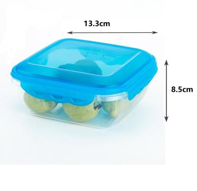 China Microwavable Kitchen Plastic Box Microwavable Amazon Hot Selling Customized Transparent Food Grade Lunch Box for sale