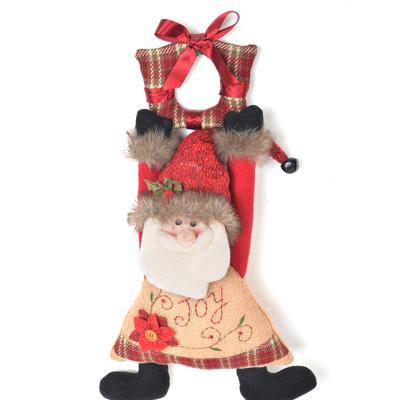 China 50cm Hemp Merry Christmas Gift Snowman Elk Cloth Doll Christmas Tree Decorations Christmas Gift for sale