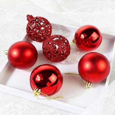 China 2021 Wholesale Hot-selling Happy New Year 6cm PET Christmas Decoration Balls Balls for sale