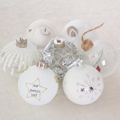 China Hard Color Changing Christmas Decoration Ornament Christmas Led Light Glass Ball for sale