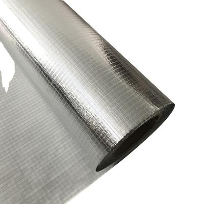 China Aluminum Foil Mesh Pe Scrim Pipe Insulation Aluminum Foil Fiberglass Moisture Proof Woven Fabric for sale