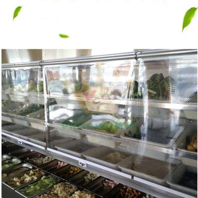 China Perforated Transparent Durable Blind Night For Refrigeration Display Case (VBTNB4) for sale