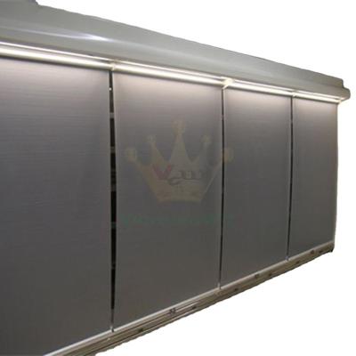 China Hot Selling Light Weight Breathable Silver Anti-air Treatment Display Cabinet Fridge Curtains for sale