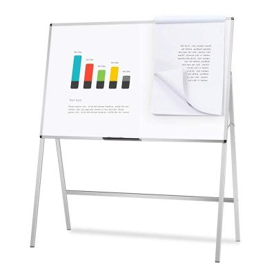 China Metal Factory Customized Large Size Adjust Magnetic Available Foldable Stand Movable White Board To Class Room for sale