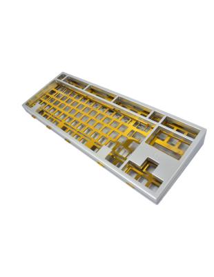 China 60% Polycarbonate Keyboard Case Plate Aluminum Anodized 65% CNC Aluminum Mechanical Keyboard for sale