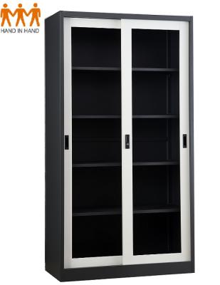 China HANDINHAND FC-G6 School Office/Shelf Glass Sliding Glass Door Cabinet Adjustable Door Main Cabinet for sale