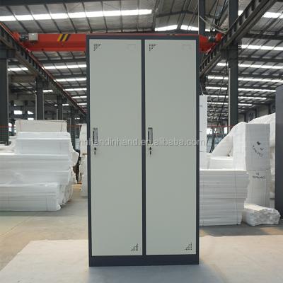 China Employee Cold Door 2 Door Metal Large Capacity Steel Plate Steel Roller Locker Cabinet for sale