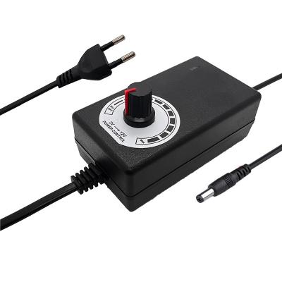 China Electronic Products 3-12v2a Adjustable Voltage Power Supply Adapter 110V-240V AC To 12V DC With Eu EU Pulg 3-12v 2000Ma for sale