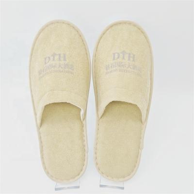 China Home Hotel Spa Environmental Protection Terry Towel Displacement Odorless Inclusive Hotel Supplies Disposable Cotton Slippers Disposable Spa Slippers Hot for sale