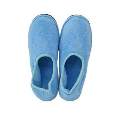 China Home Hotel Travel Spa Customized Hotel Wholesale Medical Coral High Quality Velvet Spa Shoes Unisex Non-slip Home Shoes for sale