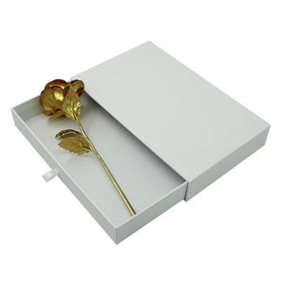 China Recyclable Custom Luxury Champagne Decorative Cardboard Drawer Packaging Gift Box With Handle for sale