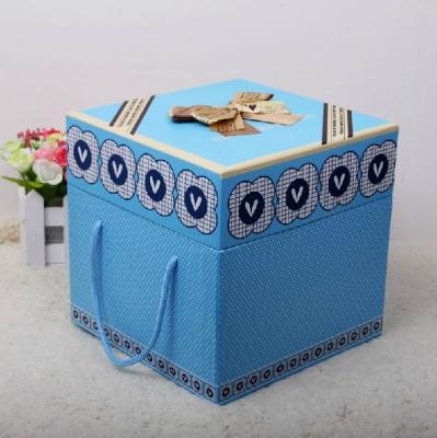 China Recyclable Giant Magnetic Closure Cardboard Paper Gift Box / Top And Bottom Paper Gift Box for sale