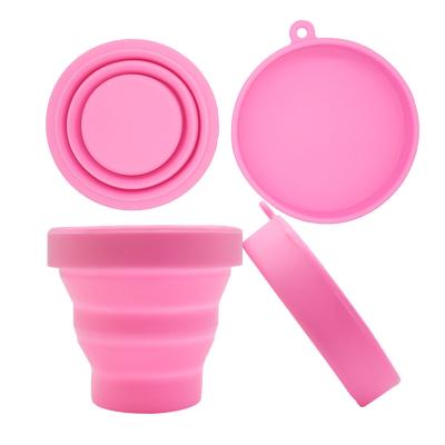 China Reusable Reusable Portable Silicone Travel Sterilizer Folding Cup Cup for Menstrual Cup for sale